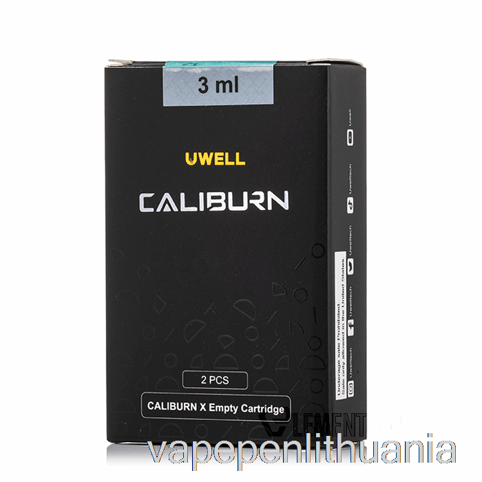 Uwell Caliburn X Pakaitiniai Ankštys 3ml Tuščias Pod Vape Skystis